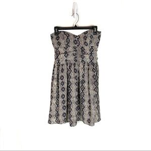 PARKER Strapless Animal Snakes Print Mini‎ Dress size medium